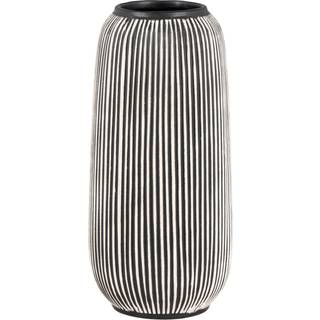 Vase, sort og hvid keramik
