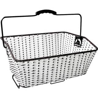 Cykelkurv bag Rattan hvid