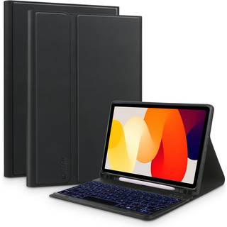 Xiaomi Redmi Pad SE Tech-Protect Keyboard Cover m. Pencil Holder - Engelsk Layout - Sort