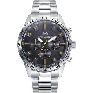 Herresort Ure Mark Maddox HM0135-54 Sort Sølv (Ø 44 mm)