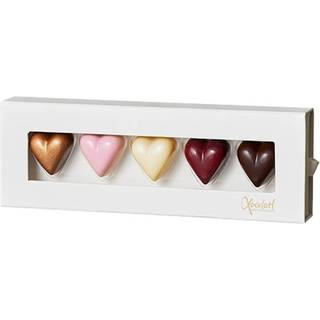 Gaveæske med fyldte chokolade hjerter