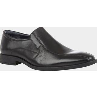 Lotus Lotus Black Leather Loafers