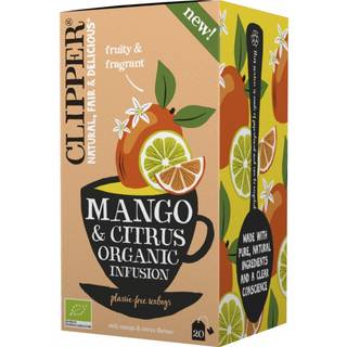 Clipper Tea Mango & Citrus Infusion, 20 poser