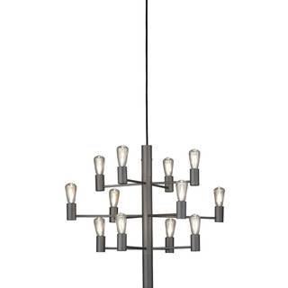 Manola Lysekrone 12 Grafit E14 LED - Belid