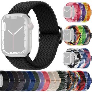 SKALO Flettet Rem Apple Watch 42/44/45/49 mm - Rød-Sort