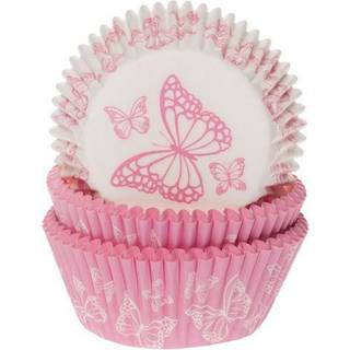 House of Marie - Butterfly Pink Assorti Muffinsforme, 50 stk.