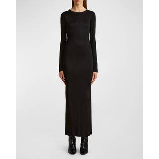 Khaite Bayra maxi dress - black - XS