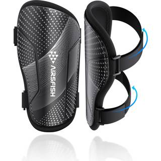 Shin Guards Soccer Kids Youth CE Certified Airsfish Shin Pads beskyttelsesudstyr til 2-18 ?r gamle drenge piger teenagere h?j p?virkning resisten