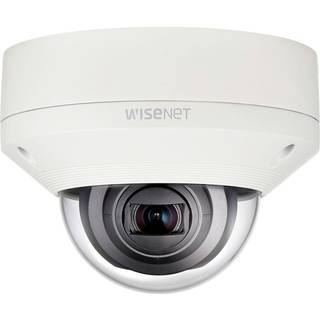 Hanwha Vision Dome Kamera XNV-6080 2,8 - 12mm Überwachungskamera mit 2 Megapixel Auflösung. professionelle Kamera für außen - weiß
