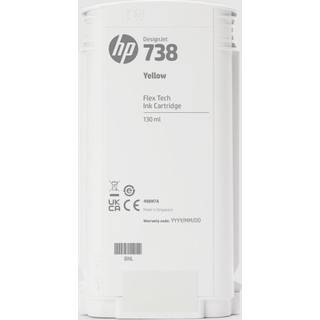 HP HP 738 Blækpatron gul 498N7A