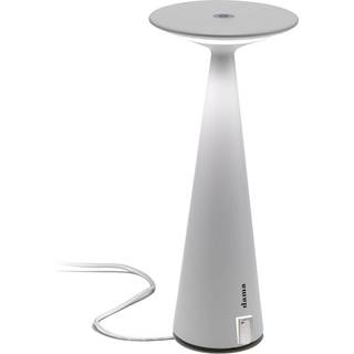 Zafferano Dama genopladelig bordlampe IP54 hvid