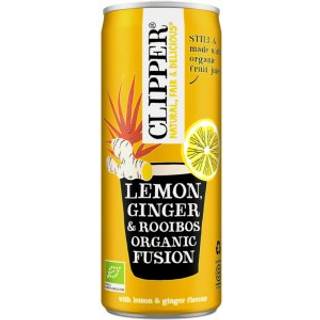 Drik med Citron, Ingefær & Rooibos Økologisk - 250 ml - Clipper - Mindst holdbar til : 29-09-2025