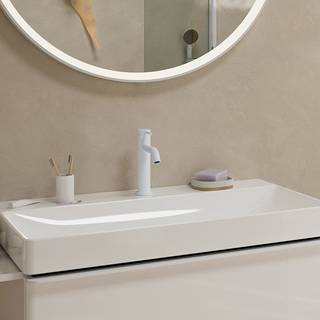 Hansgrohe Tecturis S håndvaskarmatur 110 EcoSmart+, CoolStart i Mat hvid