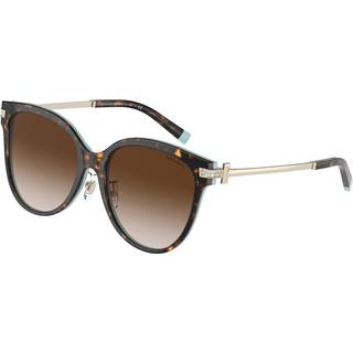 Tiffany & Co. TF4193BF Asian Fit 81343B 55 Solbriller Kvinder Tortoiseshell - Tortoise Tiffany Blue - 55mm