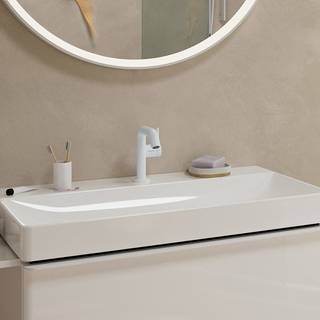 hansgrohe Tecturis S 1-grebs håndvaskarmatur 130mm tud t/hv m/push-open mat hvid
