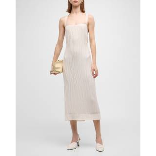 Khaite Fabia midi dress - white - L