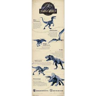 JURASSIC WORLD - Door Poster 53x158 cm