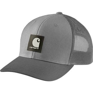 Carhartt Twill Mesh-Back Logo Patch Cap Asphalt, OneSize