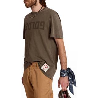 Golden Goose Cotton Logo T-Shirt Dusty Olive
