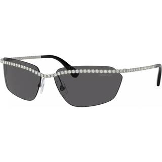 Swarovski Kvinde SK7001 400987 Solbriller Metal Grå Grå Geometrisk Normal