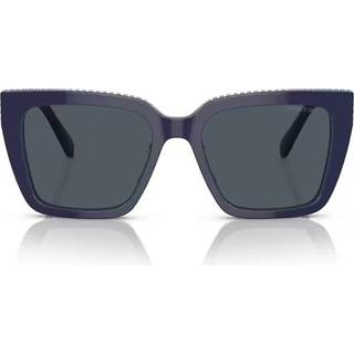 Swarovski SK6013 101887 54 Solbriller Kvinder Blue - Blue With Top Gems - 54mm