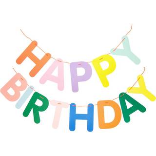 Paper Poetry Girlande Happy Birthday 5m - Bunt
