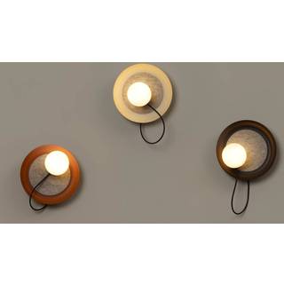 Milan Wire væglampe Ø 24 cm minkfarvet