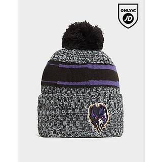 Baltimore Ravens NFL Sideline 2023 Black Bobble Knit Hat newera adult unisex Black newera adult unisex Black newera adult unisex Black newera adult un - Osfm