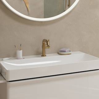 hansgrohe Tecturis S 1-grebs håndvaskarmatur 130mm tud t/hv m/push-open børstet bronze