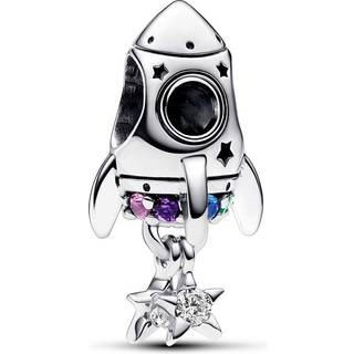 Pandora 792831C01 Silber Charm Weltraum Liebes-Rakete