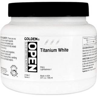 Golden Open Acrylic 32 Oz Jar - Titanium White