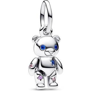 Pandora Movable Teddy Bear Dangle Charm - Silver