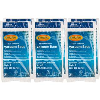 EnviroCare erstatningsmikrofiltreringsst?vsugerposer lavet til at passe til Eureka Style T-beholdere 18 poser