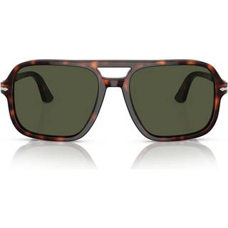 Persol Mand PO3328S 24/31 Solbriller Acetat Skildpadde Grøn Pilot Normal