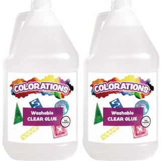Farvning Vaskbart klar lim 2 gallon t?rrer klar limning h?ndv?rk skoleartikler kontor hjem klassev?relse projekter vaskbar skolelim ikke giftig l