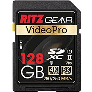 V90 SD-kort UHS-II 128GB SDXC Hukommelseskort U3 V90 A1 Extreme Performance Professional SD-kort (R 280MBS 250MBS W) til avanceret DSLR godt egne