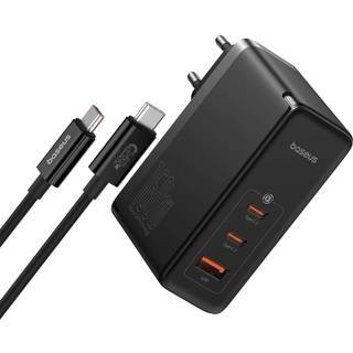 Baseus Wall charger GaN5 Pro 2xUSB-C + USB 160W (black)