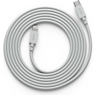 Avolt Cable 1 Opladningskabel Usb-c / Lightning 2 m - Ledninger & Lampeophæng Silikone Gotland Grey - C1CL-IN20-18GG