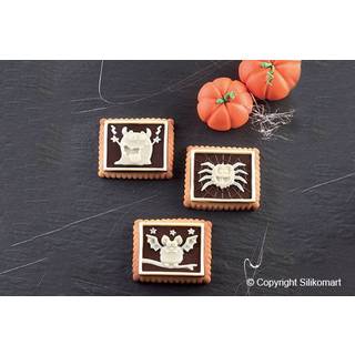 Chokoladekiks Halloween - Udstikker og Form, Silikomart