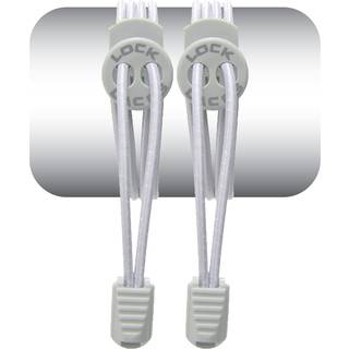Lock Laces No Tie Shoelaces Solid Grey, 120cm