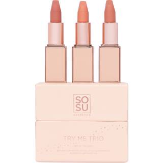 SOSU Cosmetics Try Me Trio Læbestift sæt - 3x3,2 g