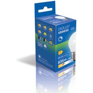 Kronepære LED 6W opal, E27, 2700K