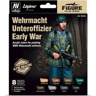 Vallejo, Wehrmacht Unteroffizier Early War, malingsæt [Levering: 1-2 dage]