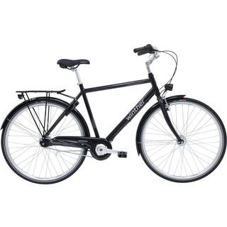 Winther Shopping Alu Herre 7 Gear - Blank Sort - Retro cykler til herrer - 52cm