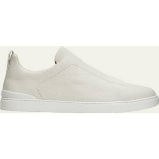 Zegna Triple Stitch Sneakers White Deerskin