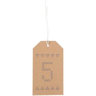 Paper Poetry Adventskalender Anhänger 24 Stück Kraftpapier - Braun