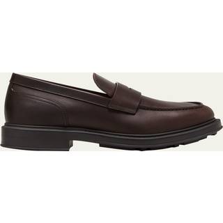 Loro Piana Travis leather penny loafers - brown - EU 42