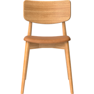 bruunmunch Chiara Chair Spisebordsstol Oak Natural Oil & Davos Brandy