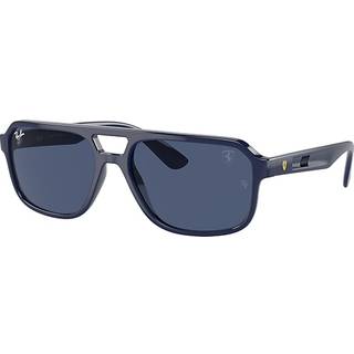 Ray - Ban Unisex RB4414M F68880 Solbriller Nylon Blå Blå Geometrisk Normal