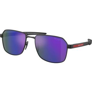 Prada Linea Rossa Mand PS 54WS DG005U Solbriller Metal Sort Blå Firkantet Normal